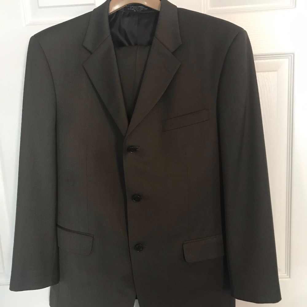 Brown wool suit by Jones New York